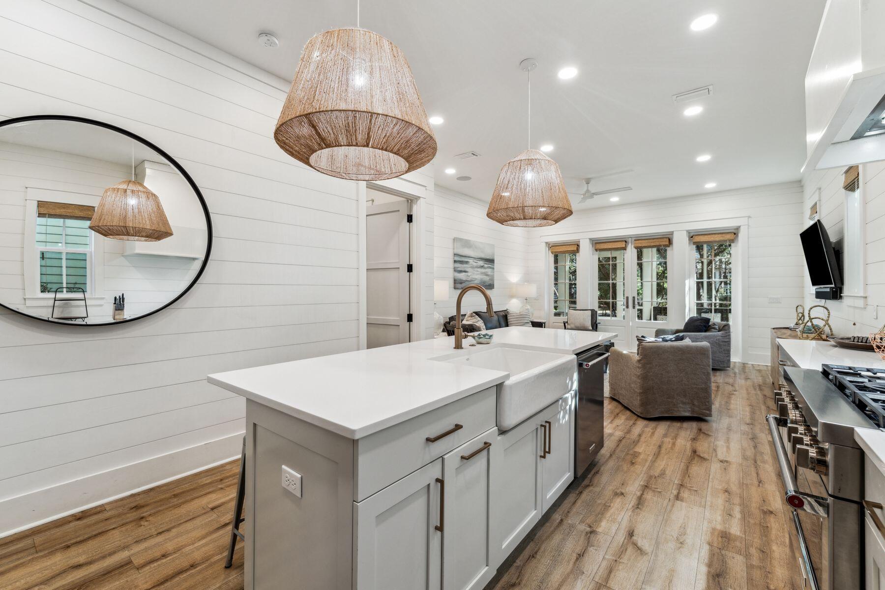 207 Anchor Rode Circle Santa Rosa Beach, FL 32459 - Photo 6 of 44 a large white kitchen with a large window