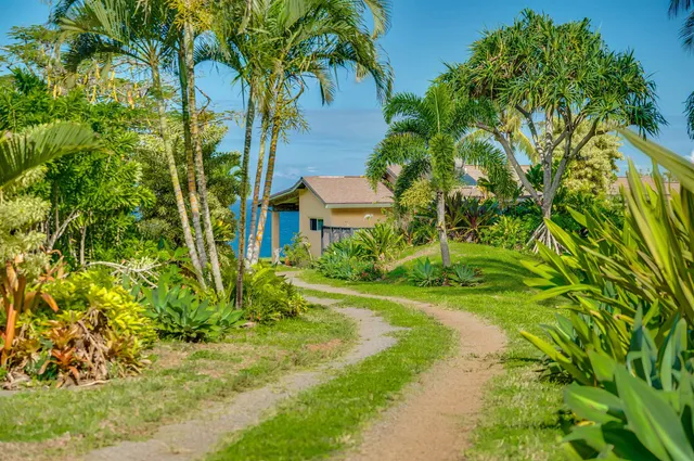 a view of an outdoor space and a yard