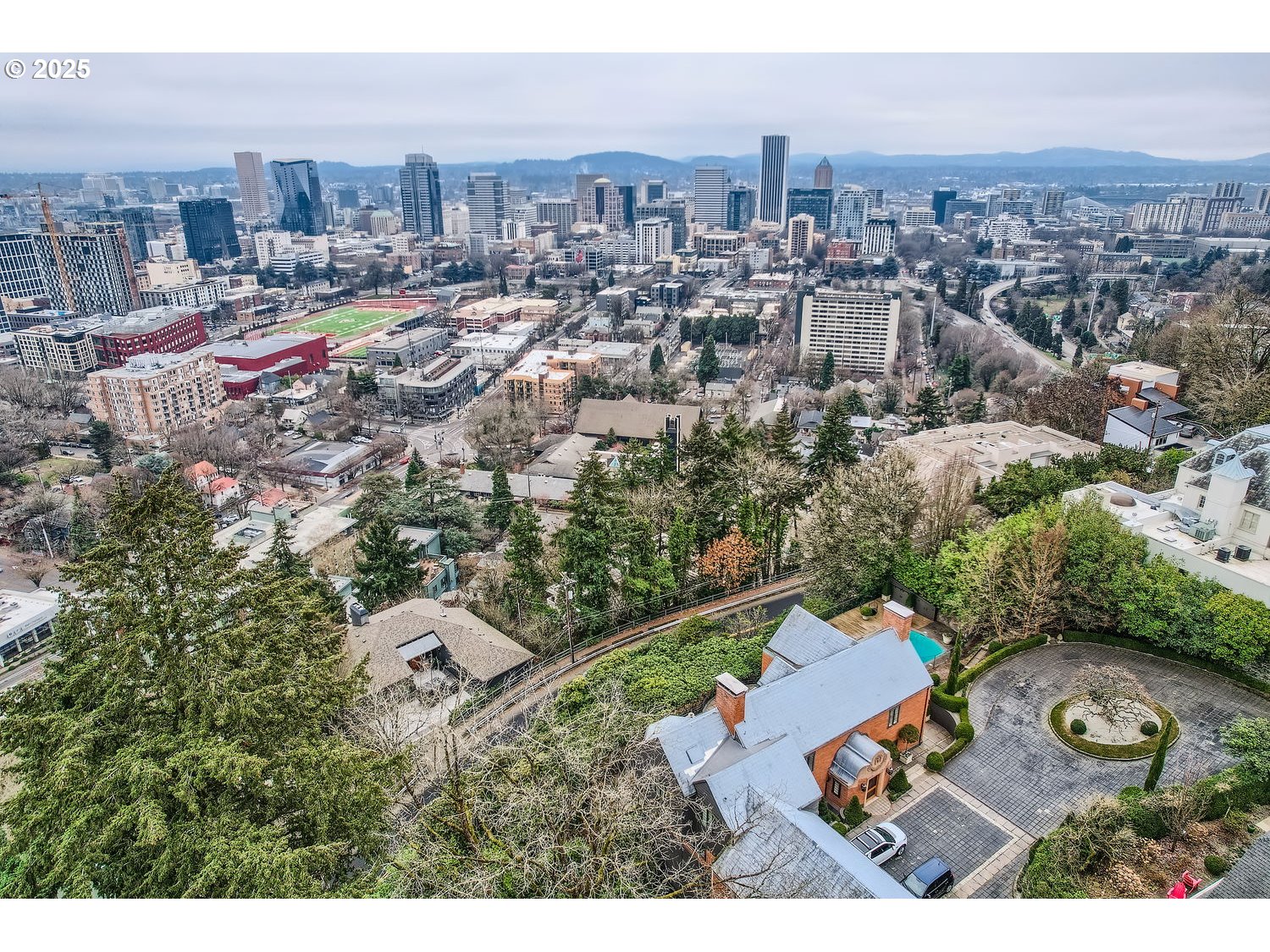 2107 Southwest Market St Drive Portland, OR 97201 - Photo 12 of 13 an aerial view of residential houses with city view