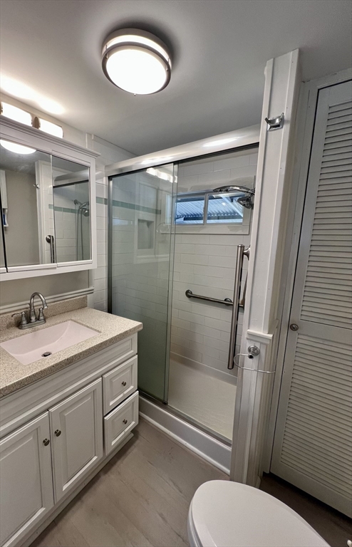 23 Riverview Circle Brimfield, MA 01010 - Photo 4 of 14 a bathroom with a granite countertop sink toilet and shower