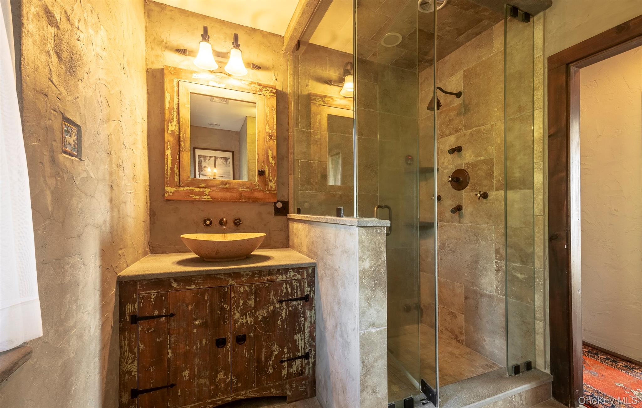 299 Starr Ridge Road Brewster, NY 10509 - Photo 33 of 50 Hall Bath with Steam Shower and Radiant Floors