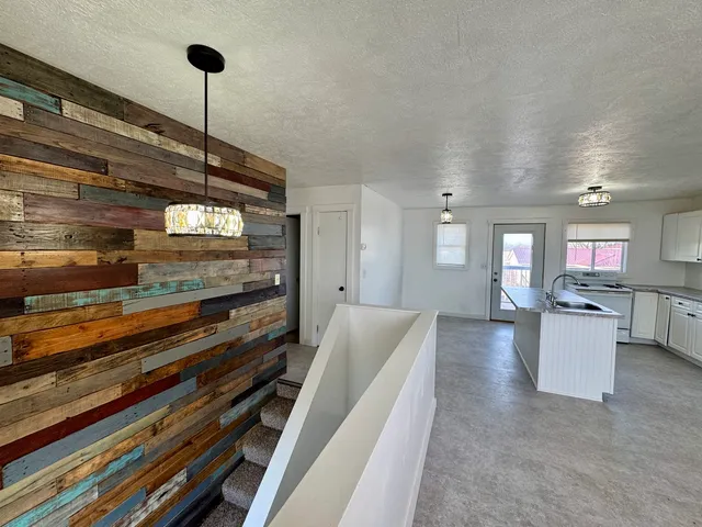 a view of a room with furniture