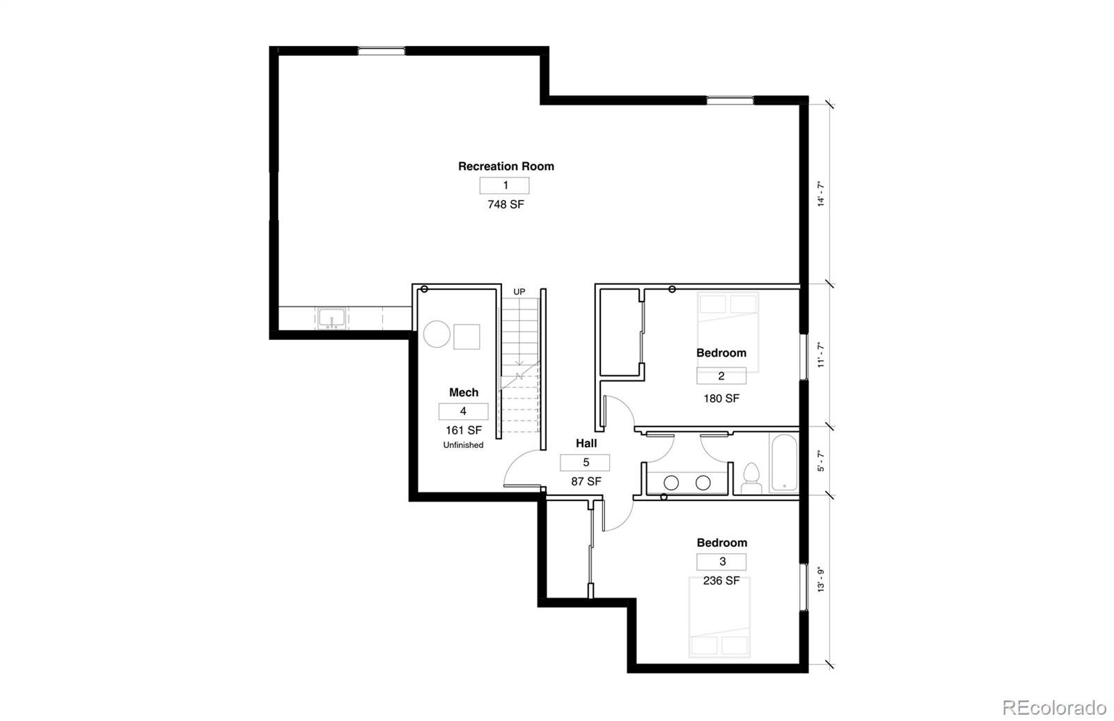 10744 Rhinestone Drive Colorado Springs, CO 80908 - Photo 24 of 24 a picture of a floor plan