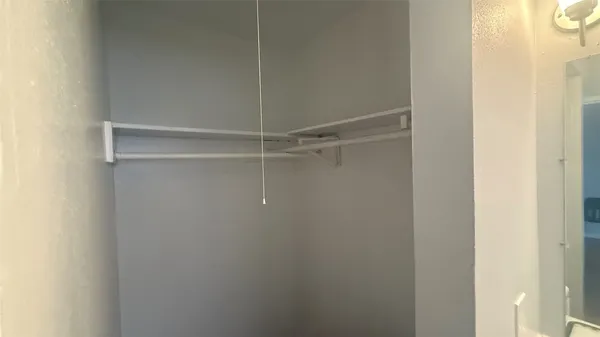 a close view of closet