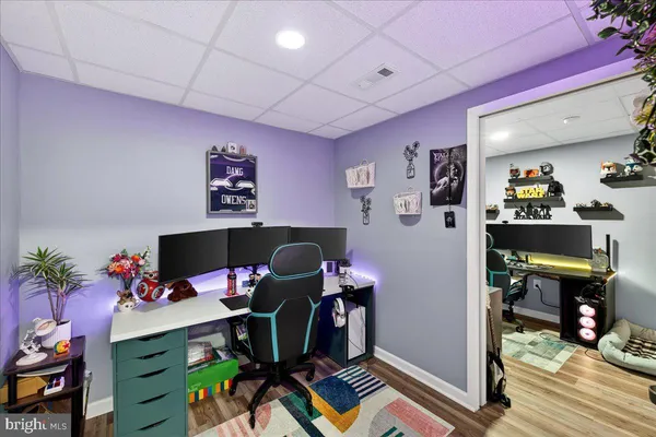 a view of a swimming pool with an ocean view