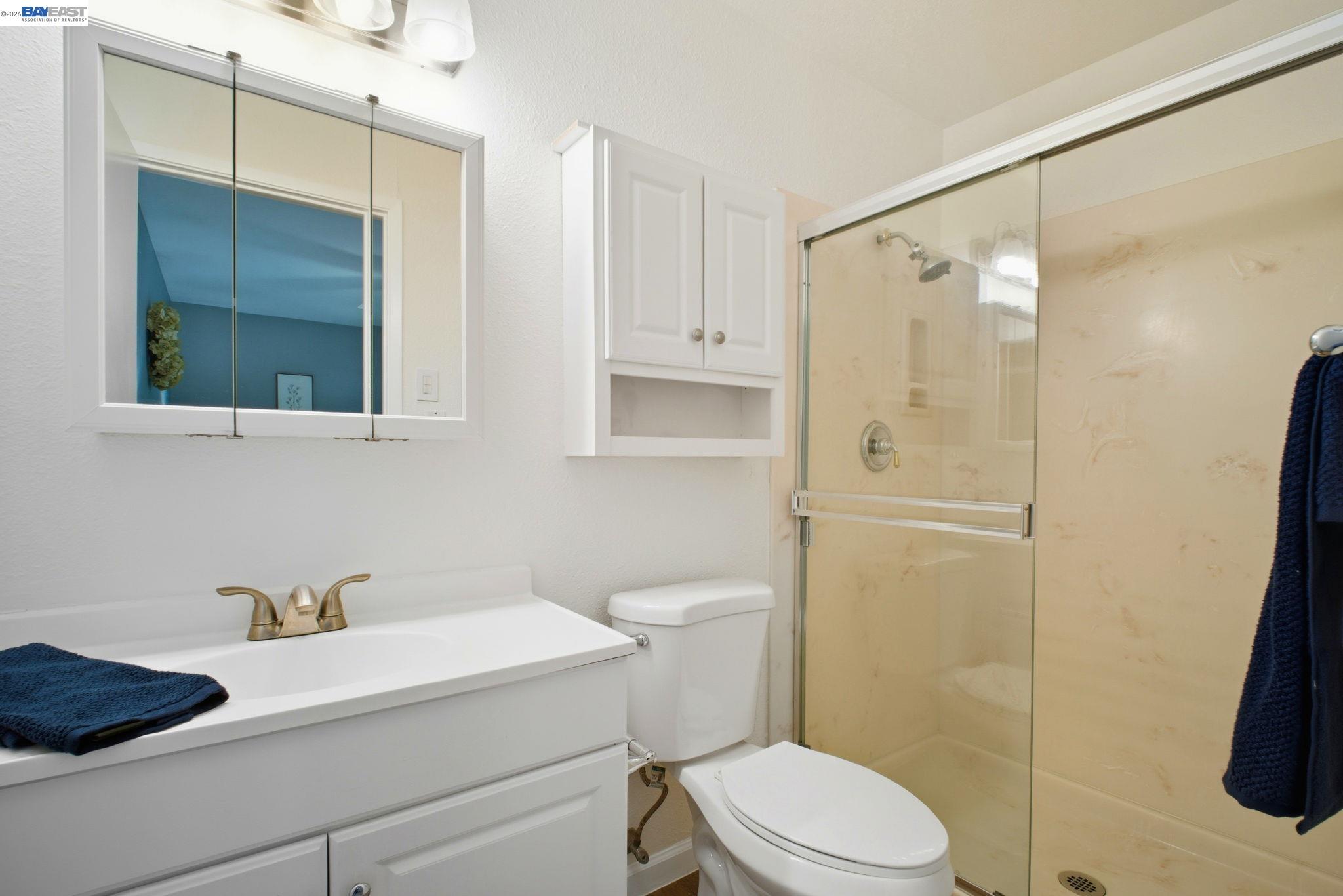 4987 Winchester Place Newark, CA 94560 - Photo 17 of 25 a bathroom with a sink a toilet and shower