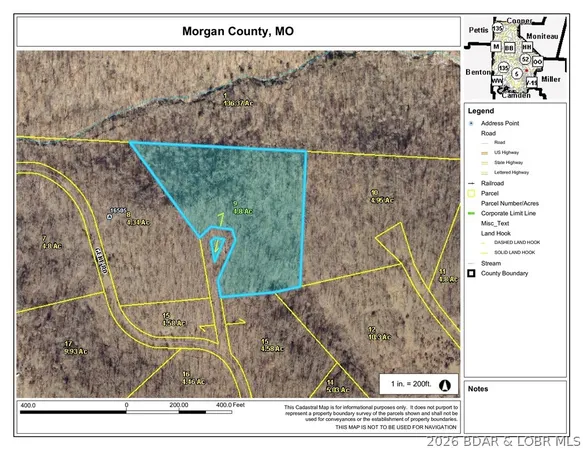 $22,500 | 4.80-ac 4.80-ac Gene Circle, Barnett, MO 65011