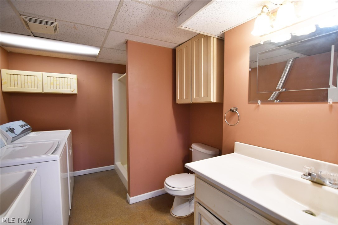 4386 Reimer Road Barberton, OH 44203 - Photo 24 of 35 Third bathroom with large shower is in basement and is combined with laundry
