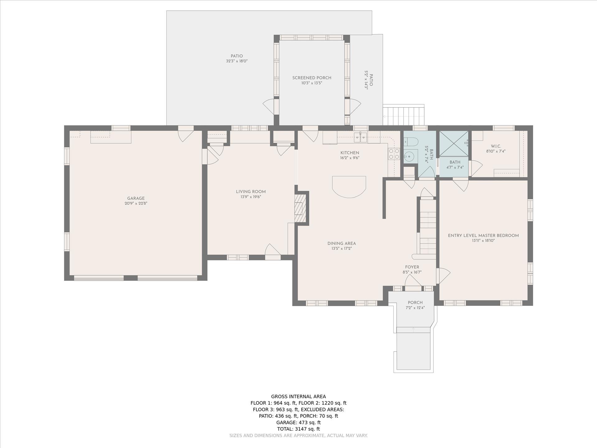 5057 Falcon Ridge Road Roanoke, VA 24018 - Photo 5 of 43 a picture of floor plan