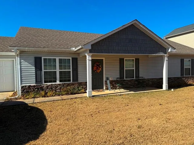 a front view of a house