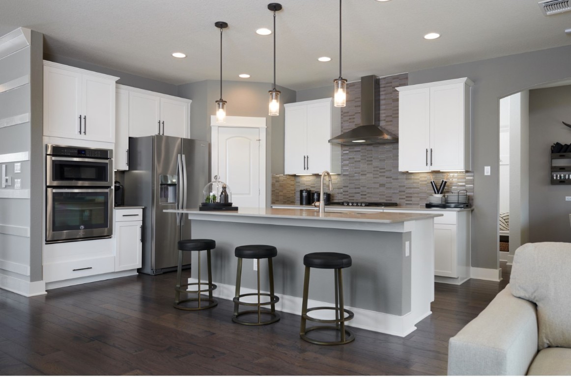 Chef's Kitchen with Quartz Counters in this former model home