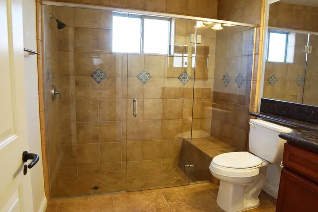 en empty room with windows