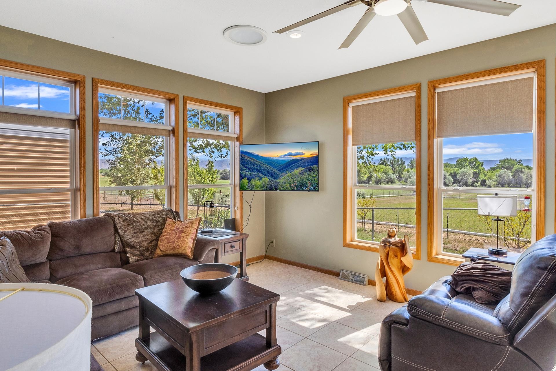 1724 O Road Fruita, CO 81521 - Photo 13 of 42 a living room with furniture and a large window