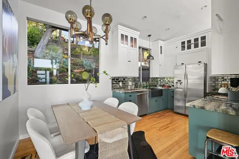 a view of a balcony with an outdoor space