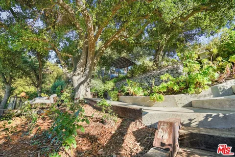 a view of a small space with a window