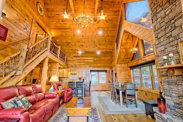 a view of a chairs and table in the patio