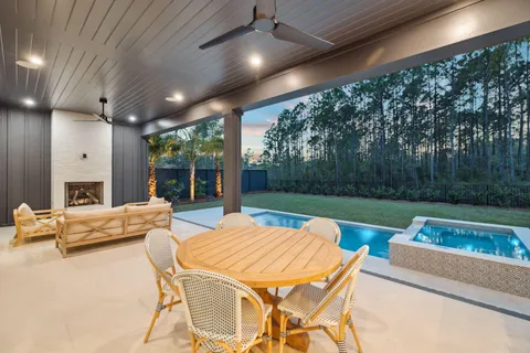 a view of a house with a swimming pool
