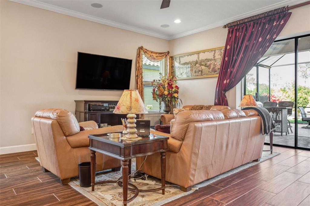 8530 Grand Alberato Road Tampa, FL 33647 - Photo 13 of 67 a living room with furniture fireplace and a flat screen tv