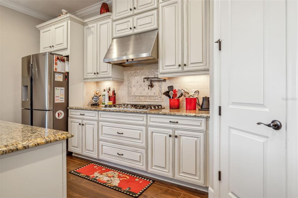 8530 Grand Alberato Road Tampa, FL 33647 - Photo 17 of 67 a kitchen with stainless steel appliances granite countertop a refrigerator and cabinets