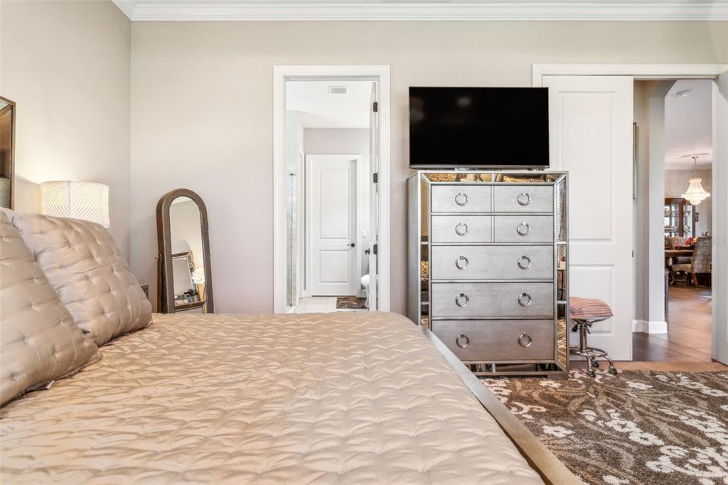 8530 Grand Alberato Road Tampa, FL 33647 - Photo 36 of 67 a bedroom with a bed and a flat screen tv