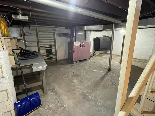 a view of storage and utility room