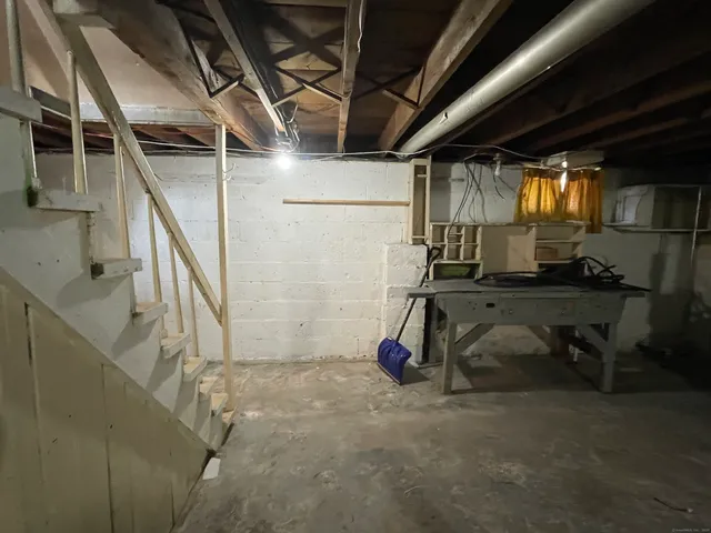 a view of storage and utility room