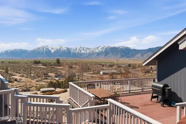 an outdoor view with a sitting space