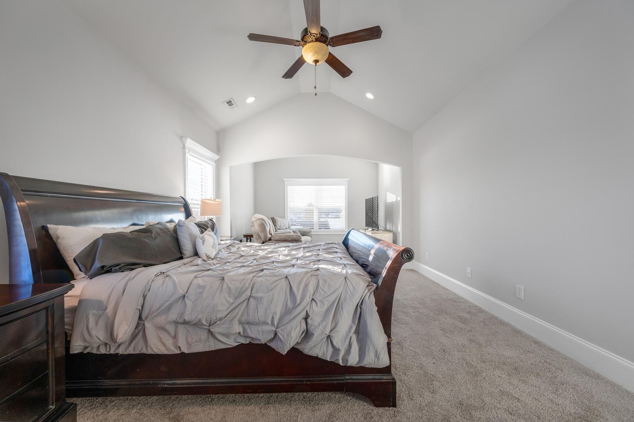 236 McClaran Place Murfreesboro, TN 37129 - Photo 22 of 48 a bedroom with double bed and a chandelier