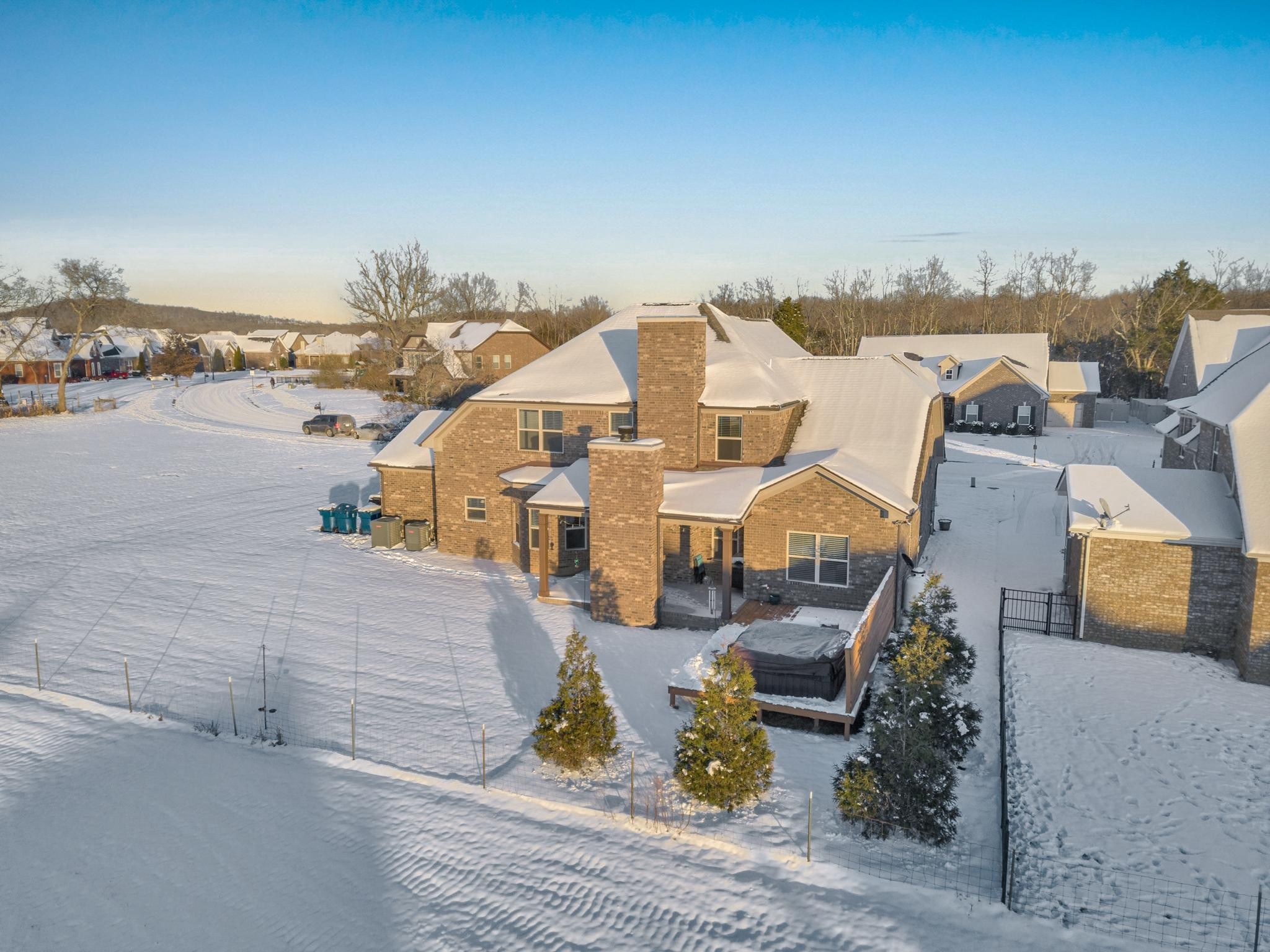 236 McClaran Place Murfreesboro, TN 37129 - Photo 46 of 48 an aerial view of residential houses with outdoor space