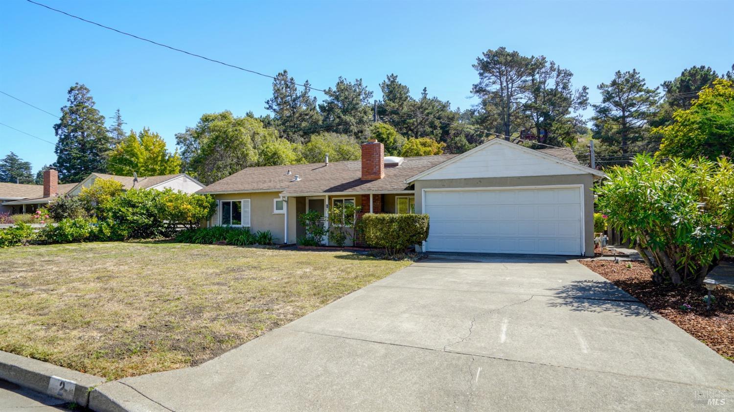 2 Juno Road Tiburon, CA 94920 - Photo 1 of 1 a front view of a house with a yard and trees