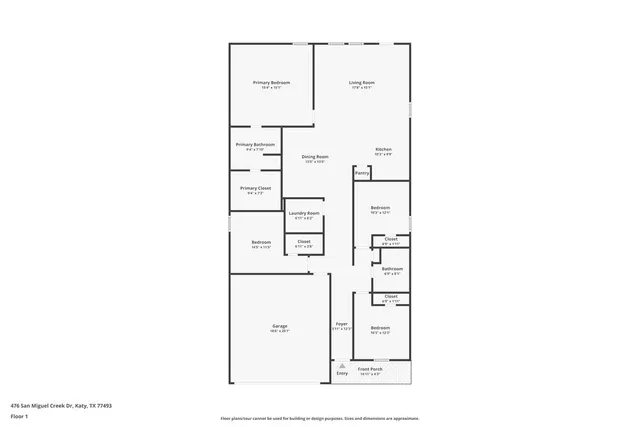 $2,155 | 476 San Miguel Creek Drive, Katy, TX 77493
