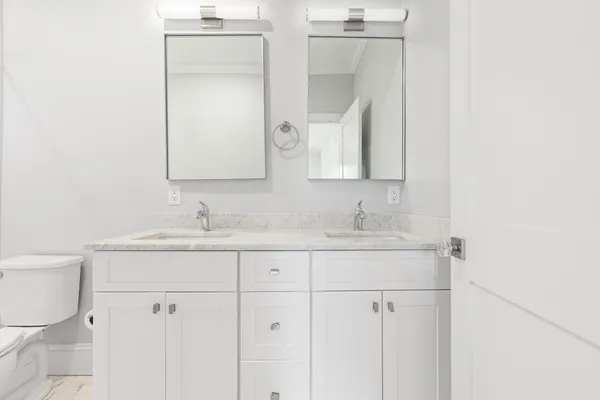 a bathroom with a sink and a toilet
