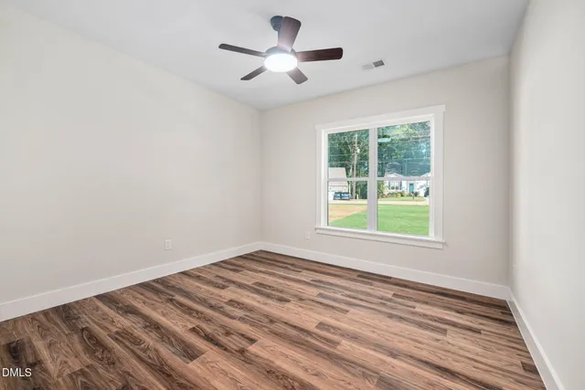 wooden floor in an empty room