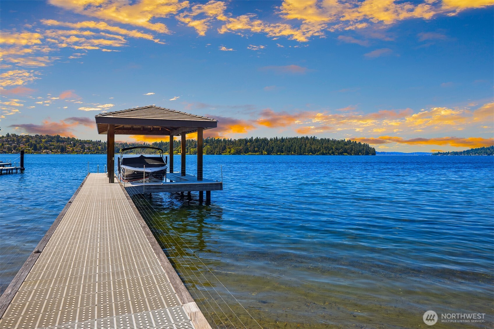 Undisclosed Address Mercer Island, WA 98040 - Photo 20 of 28 a view of a balcony with an ocean