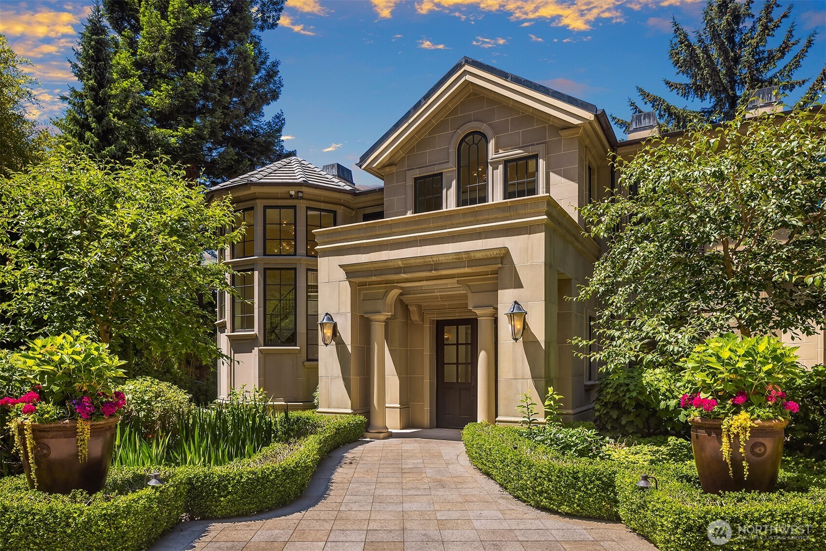 Undisclosed Address Mercer Island, WA 98040 - Photo 28 of 28 a front view of a house with a garden