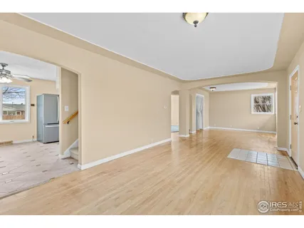 a view interior of the house and wooden floor