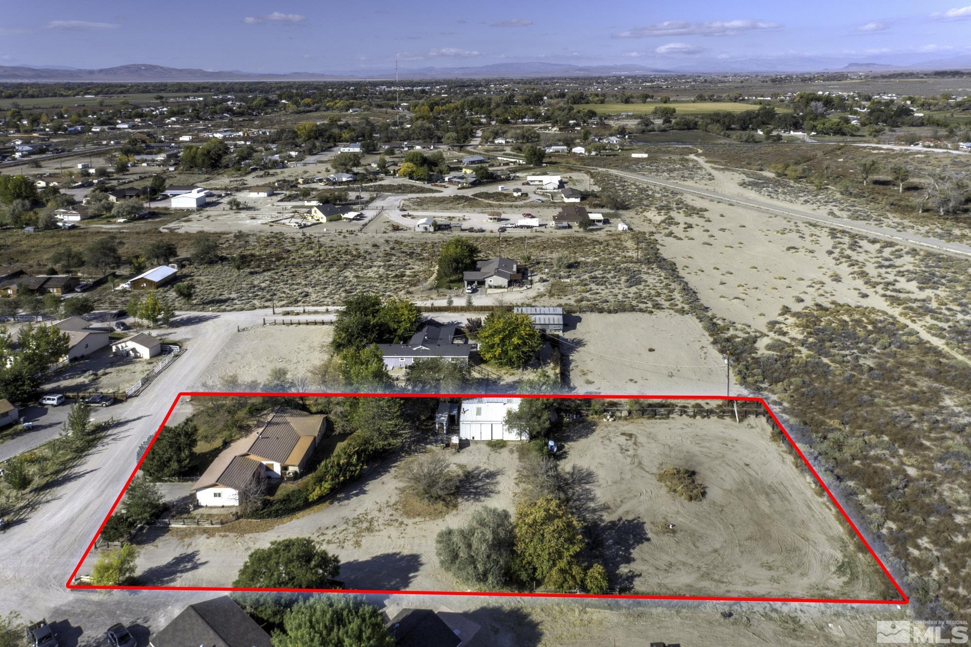 2626 Rice Road Fallon, NV 89406 - Photo 6 of 39 an aerial view of a residential houses with outdoor space