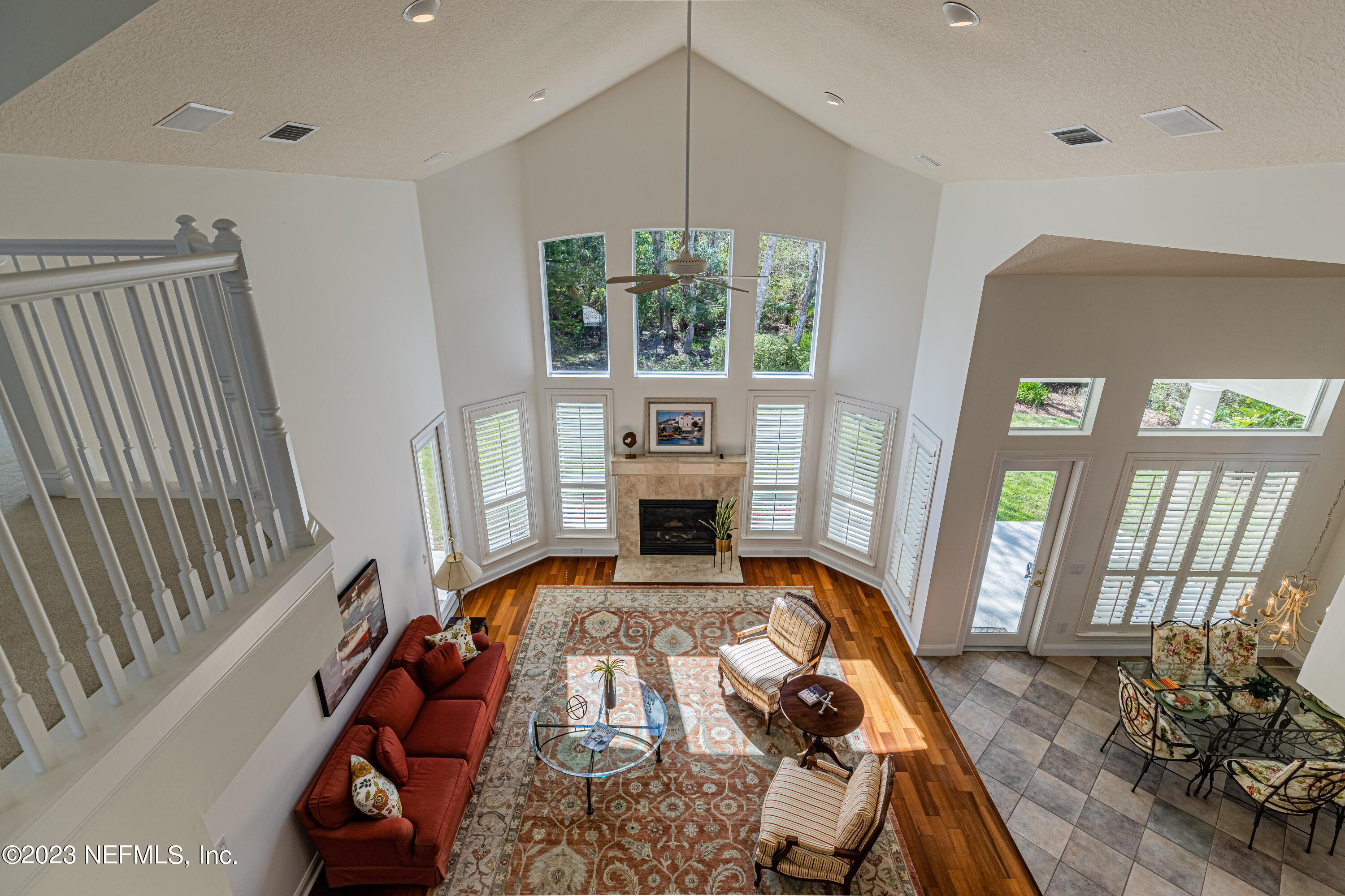 513 Fresh Pond Road Ponte Vedra Beach, FL 32082 - Photo 17 of 58 a living room with furniture and a fireplace