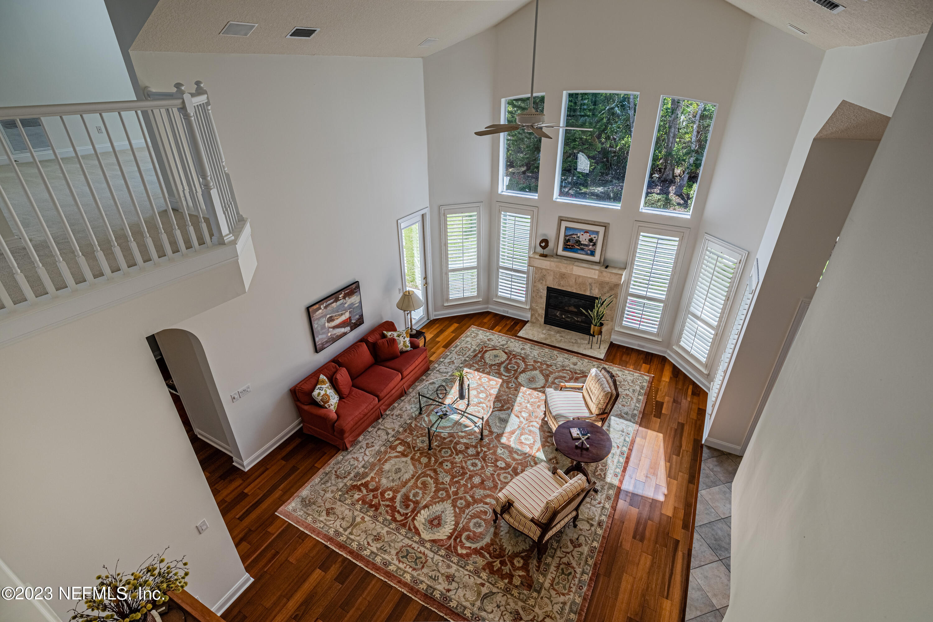 513 Fresh Pond Road Ponte Vedra Beach, FL 32082 - Photo 18 of 58 view of living room with furniture and a fireplace