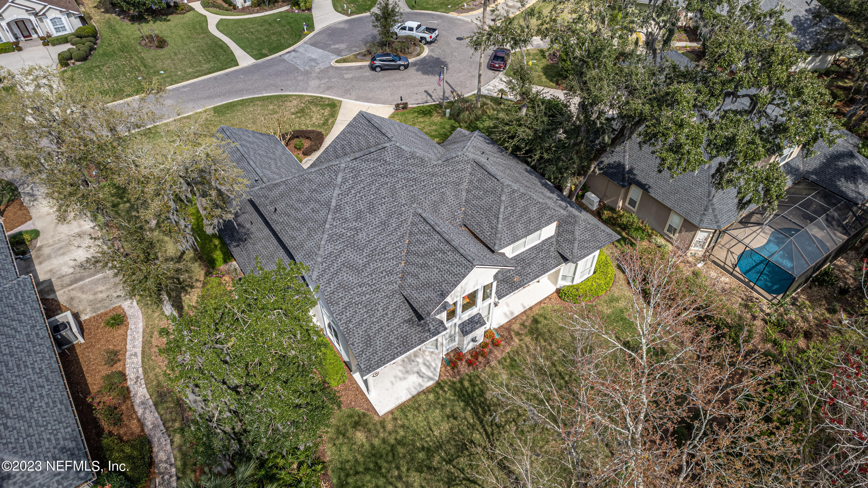 513 Fresh Pond Road Ponte Vedra Beach, FL 32082 - Photo 24 of 58 an aerial view of a house with a yard