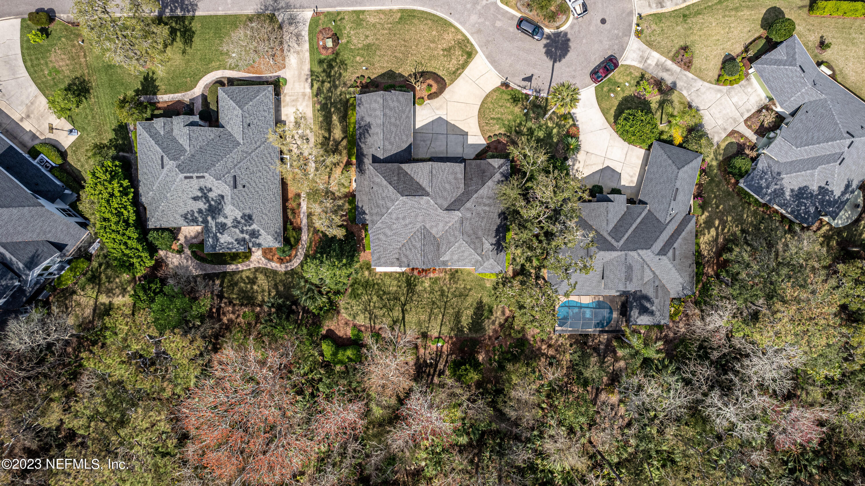 513 Fresh Pond Road Ponte Vedra Beach, FL 32082 - Photo 25 of 58 an aerial view of residential house with outdoor space and parking