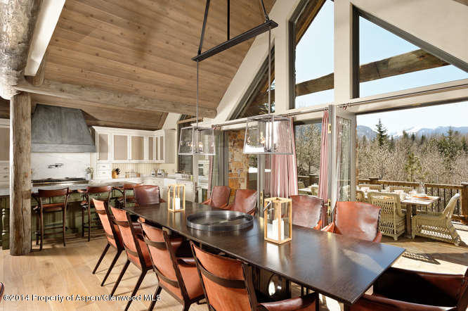 1240 Riverside Drive Aspen, CO 81611 - Photo 6 of 17 a view of a dining room with furniture window and outside view