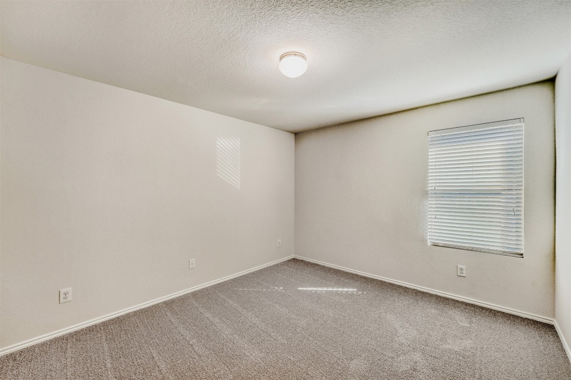 433 Druse Lane Jarrell, TX 76537 - Photo 24 of 28 Spare room with carpet flooring, a textured ceiling, and healthy amount of natural light