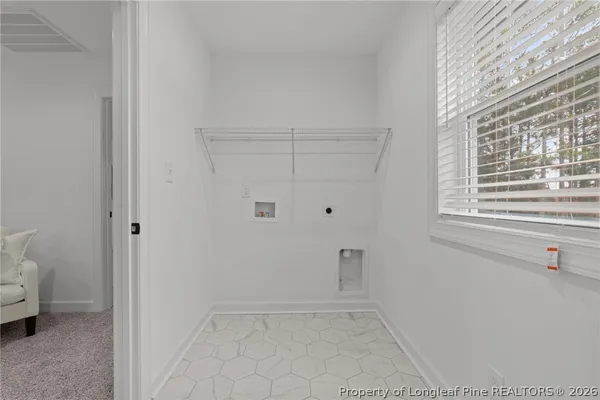 a view of room with hardwood