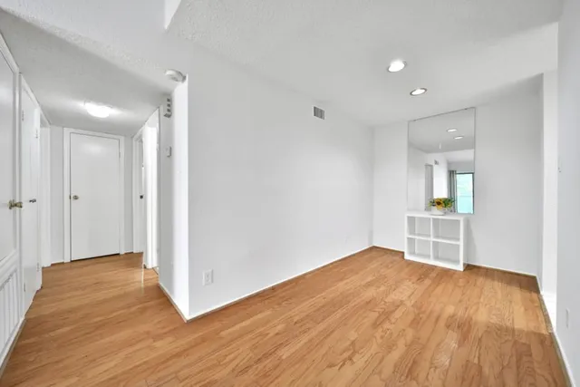 wooden floor in an empty room with wooden floor