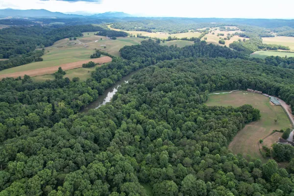 an aerial view of mountain with outdoor space