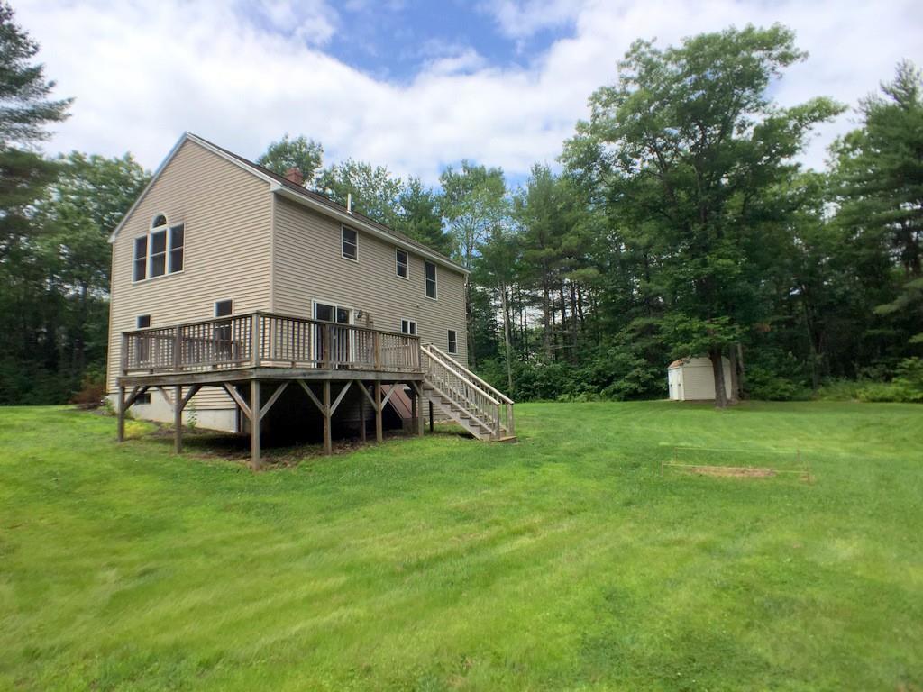 183 Clarks Mills Road Dayton, ME 04005 - Photo 33 of 35 Large Back Deck over looking your...