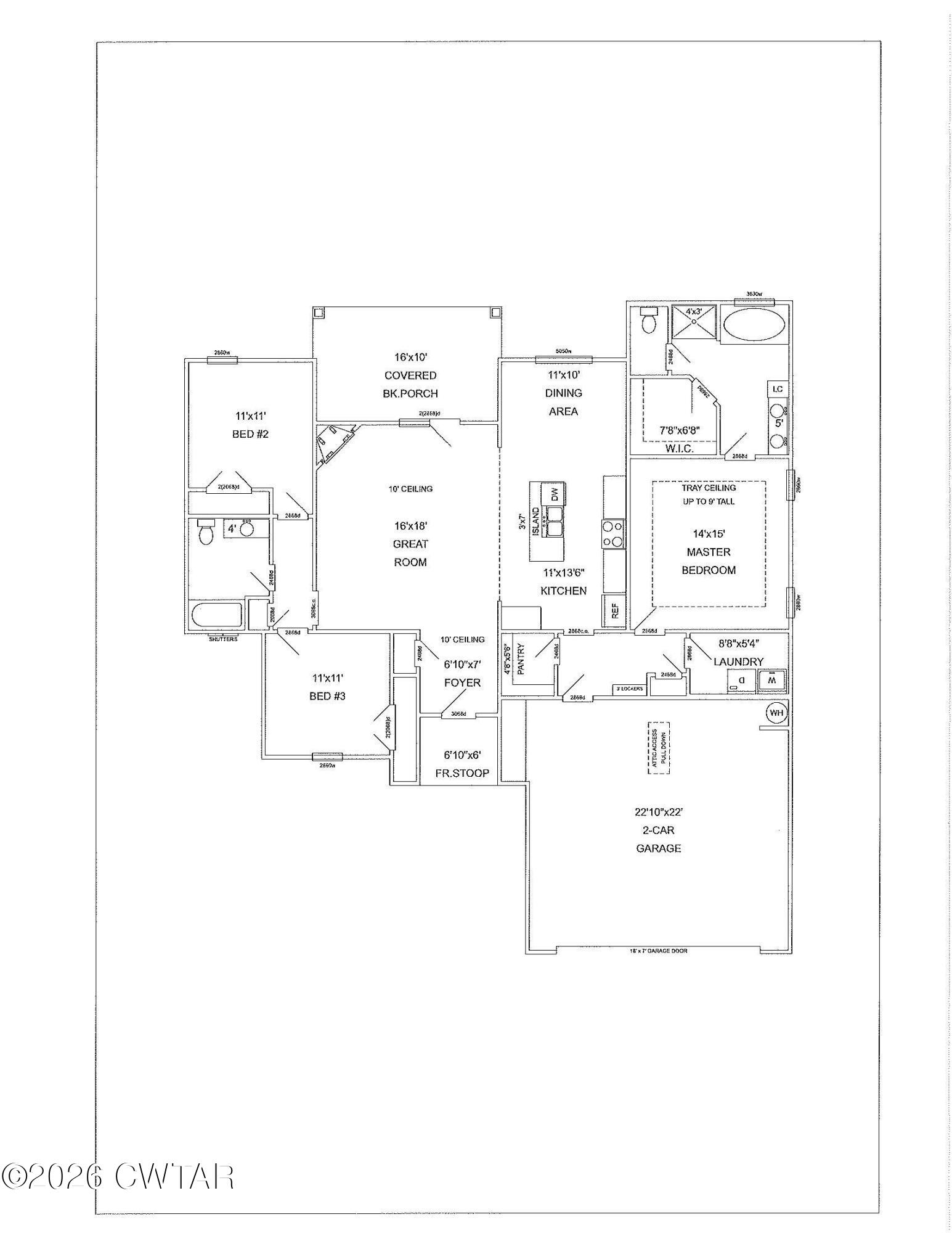446 Fairway Boulevard Jackson, TN 38305 - Photo 20 of 20 Floorplan RH