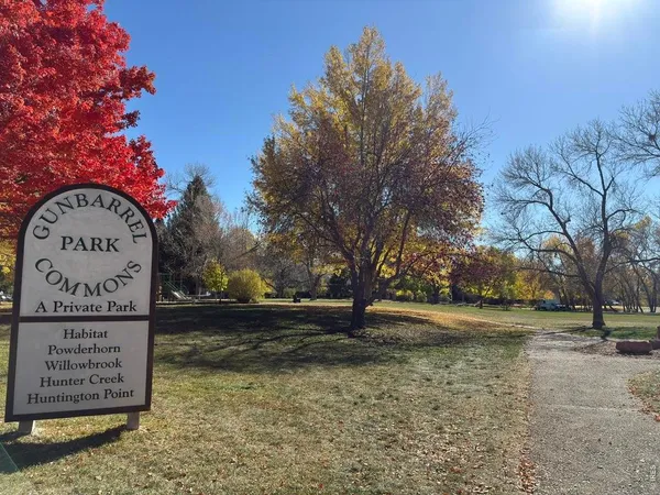 a view of outdoor space with sign board