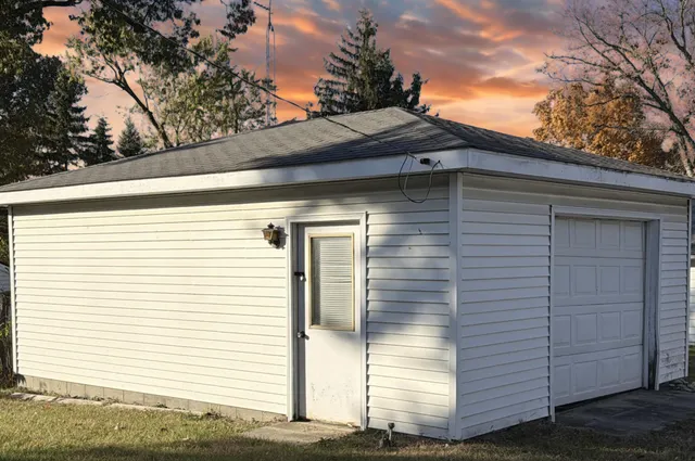 a view of a house with a door